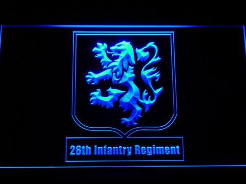 US Army 28th Infantry Regiment LED Neon Sign